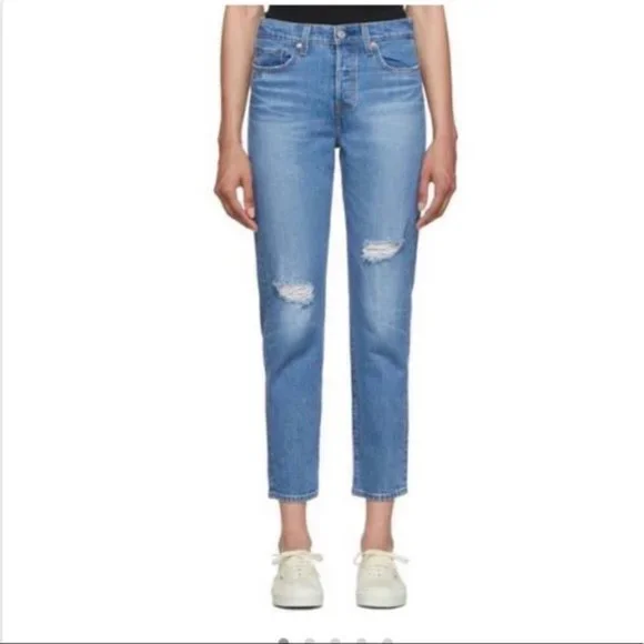 ❗️SOLD❗️Levi’s Wedgie Distressed Premium Icon Jeans Size 27 - Picture 1 of 14
